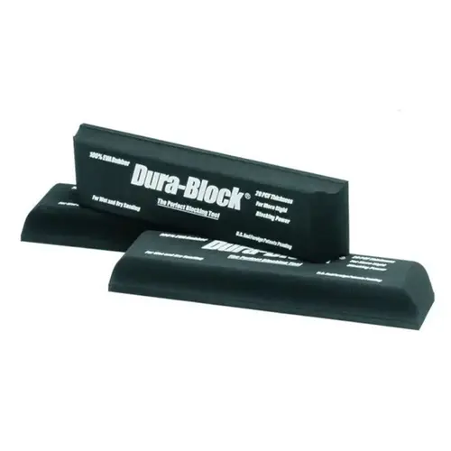 2/3 Radius Sanding Block, 2-5/8 in W x 11 in L, 1-3/8 in THK, PSA Attachment Black