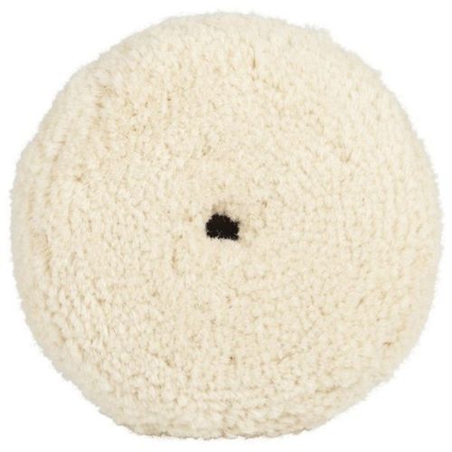 WIZARDS 11203 Finish Cut Buffing Pad, 7-1/2 in Dia, 50/50 Blend of Wool and Polyester Pad