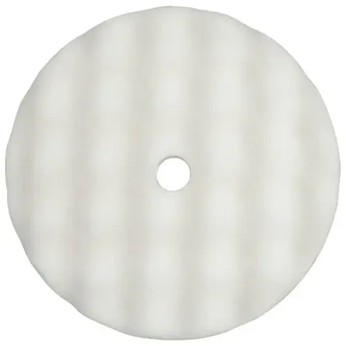 WIZARDS 11310 Cutting Pad, 8 in Dia, Foam Pad, White