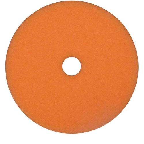 Polishing Pad, 6-3/8 in Dia, Foam Pad, Orange