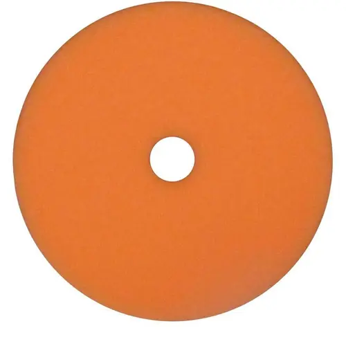 Polishing Pad, 6-3/8 in Dia, Foam Pad, Orange