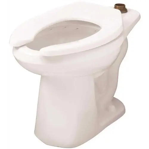 Gerber Plumbing 25-733 NORTH POINT ELONGATED TOP SPUD TOILET BOWL Only in White