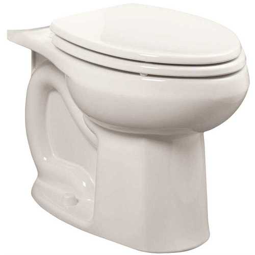 Colony Series Flushometer Toilet Bowl, Elongated, 12 in Rough-In, Vitreous China, White