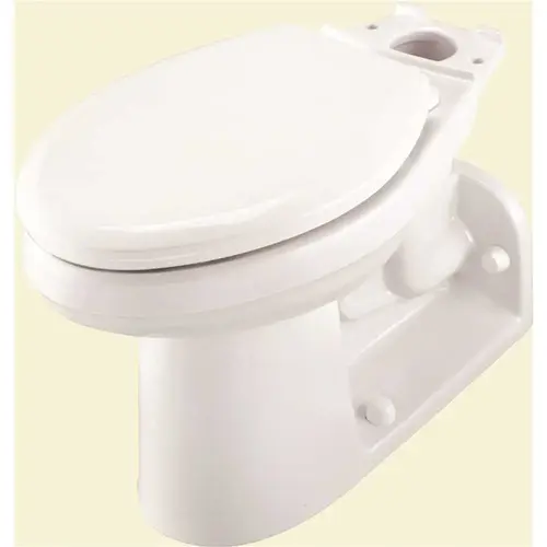Gerber Plumbing G0021975 Maxwell 1.28 GPF Compact Elongated Back-Outlet Toilet Bowl Only in White