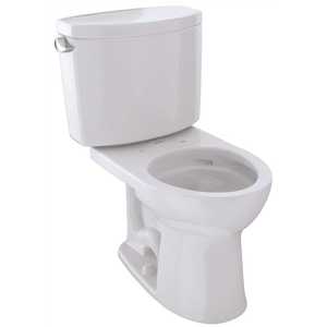 TOTO C453CUFG#01 Drake II Round Toilet Bowl Only with CeFiONtect in Cotton White