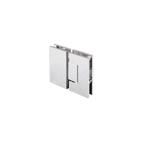 Brushed Satin Chrome Geneva 180 Series 180 Degree Glass-to-Glass Standard Hinge