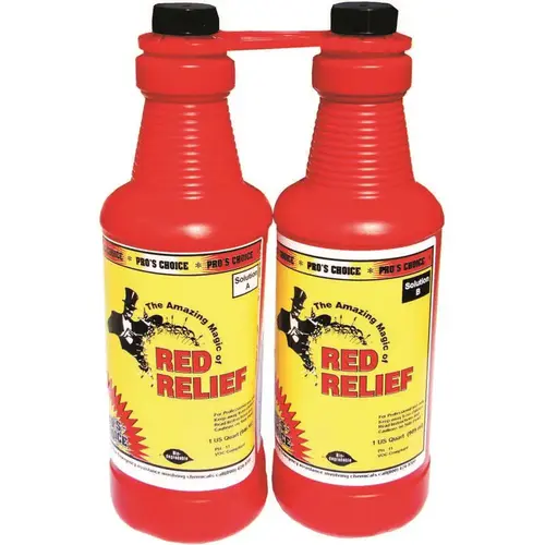 NAMCO 3080A Red Relief Quart Size Bottle - Pair Clear