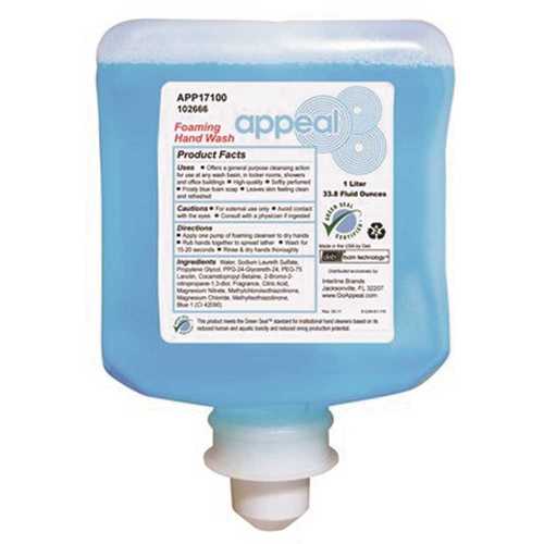 1 L Appeal Foaming General Purpose Hand Soap Cartridge blue