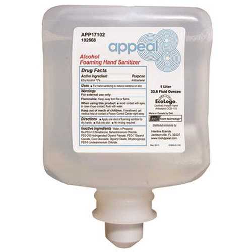 Appeal 01830-04 1 l Foaming Hand Sanitizer Alcohol Cartridge