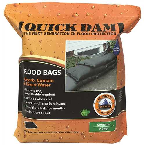 Quick Dam QD1224-6 12 in. x 24 in. Expanding Barriers - pack of 6