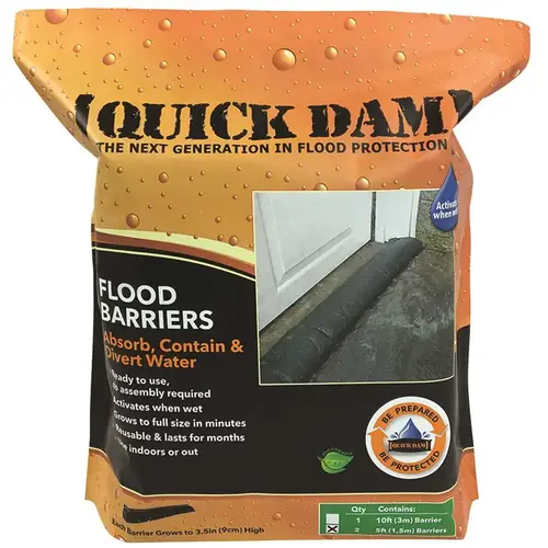 Quick Dam QD65-2 Flood Barrier 6-In. x 5-Ft., 2-Pk.
