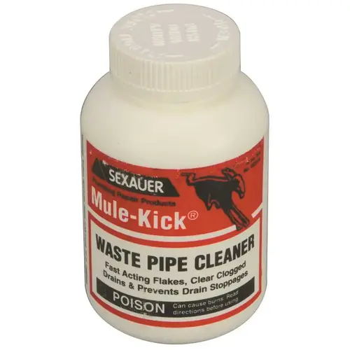 MULE KICK WASTE PIPE CLEANER, 12 OZ White - pack of 24