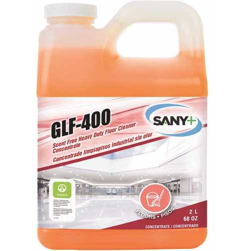Sany+ UGLF-400-2G4 68 oz. Scent Free Heavy-Duty Floor Cleaner Concentrate