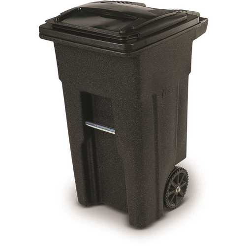 32 Gal. Blackstone Trash Can with Wheels and Attached Lid