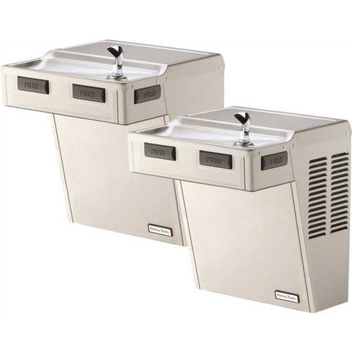 HAC Series Bi-Level HAC8FS-BL-Q ADA Wall Mounted Drinking Fountain in Stainless Steel
