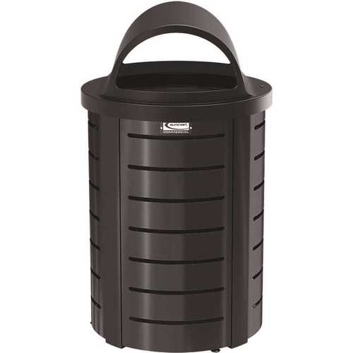 35 Gal. Metal Touchless Outdoor Trash Can