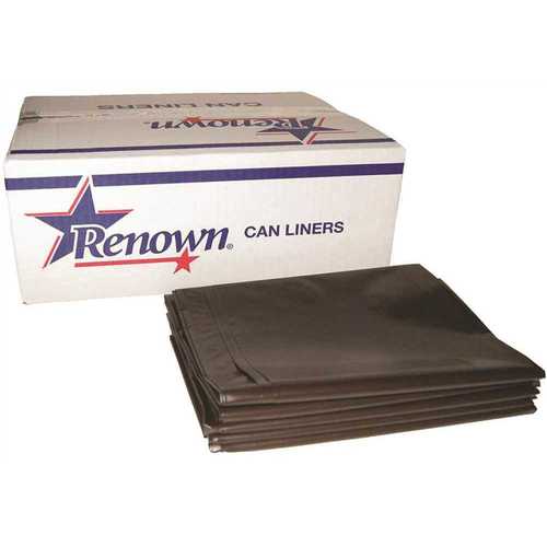 33 Gal. Natural 1.7 mil 33 in. x 40 in. Can Liner CLR - pack of 100