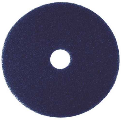 19 in. Blue Cleaning Floor Pad