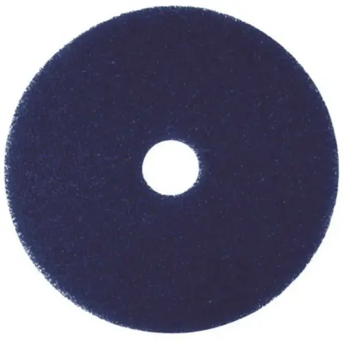 17 in. Blue Cleaning Floor Pad