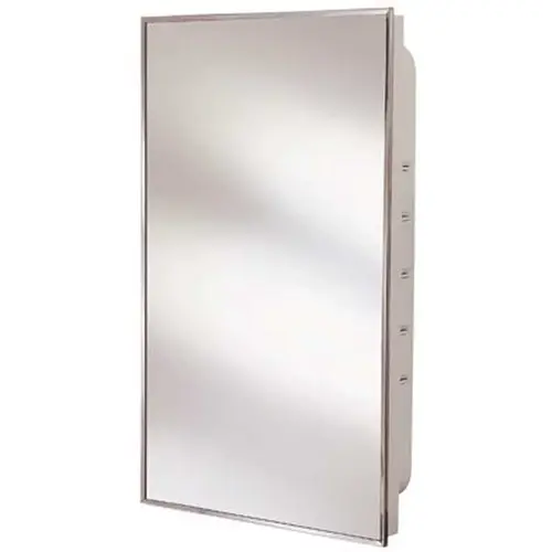 16 in. x 26 in. Recessed Medicine Cabinet in Stainless Steel Sliver