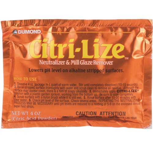 Citri-Lize 2031 4 oz. Neutrilizar and Mill Glaze Remover - pack of 12