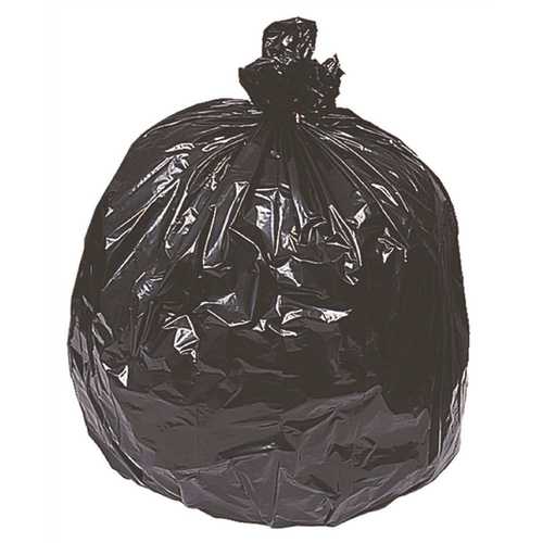 33 Gal. 32.5 in. x 40 in. 0.90 mil Black Low-Density Trash Bags - pack of 80