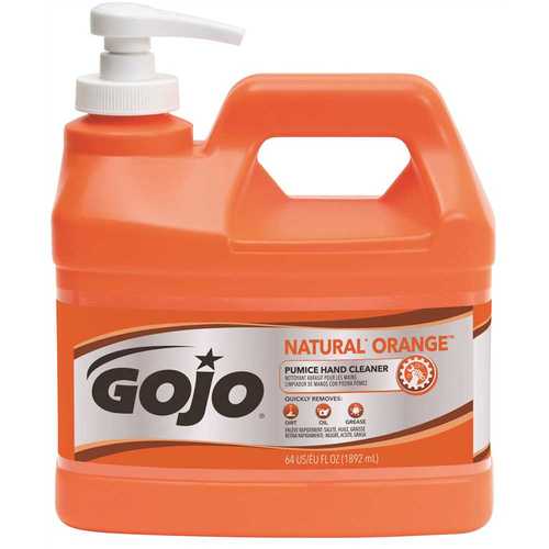 GOJO 095804 Orange Original 0.5 Gal. Pumice Hand Soap Pump