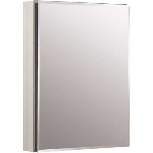 20 in. W x 26 in. H Recessed Medicine Cabinet Aluminum