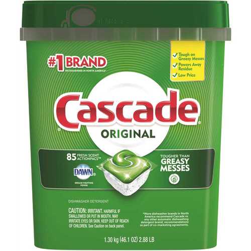 CASCADE 003700018629-XCP3 ActionPacs Fresh Scent Dishwasher Detergent - pack of 3