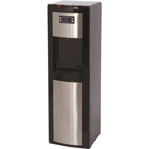 VITAPUR VWD1066BLS 3-5 Gal. ENERGY STAR Hot/Room/Cold Temperature Bottom Load Water Cooler Dispenser with Kettle Feature in Black/Stainless