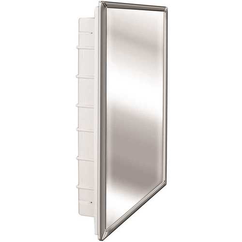 Regulus 16 in. x 26 in. x 3-1/2 in. Framed Recessed 1-Door Bathroom Medicine Cabinet with 6-Shelves and Chrome Frame