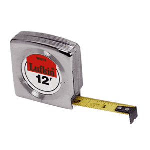 CRL W9212 1/2" x 12' Mezurall Lufkin Tape Measure
