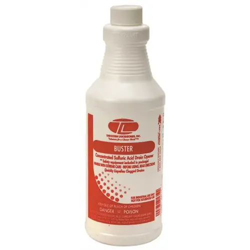 Theochem Laboratories, Inc. 100916-99990-1Q Buster Liquid Drain Opener Quart Dark Red - pack of 12