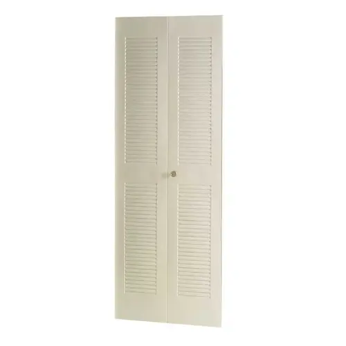 Dunbarton Corporation 2068LVRIIMNBBW DUNBARTON THE LOUVER II METAL BI-FOLD DOOR, BRIGHT WHITE, 24X80 IN