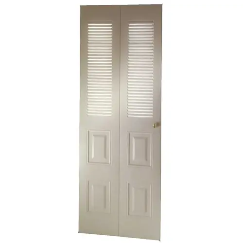 DUNBARTON WEST CHESTER METAL BI-FOLD DOOR, BRIGHT WHITE, 30X80 IN