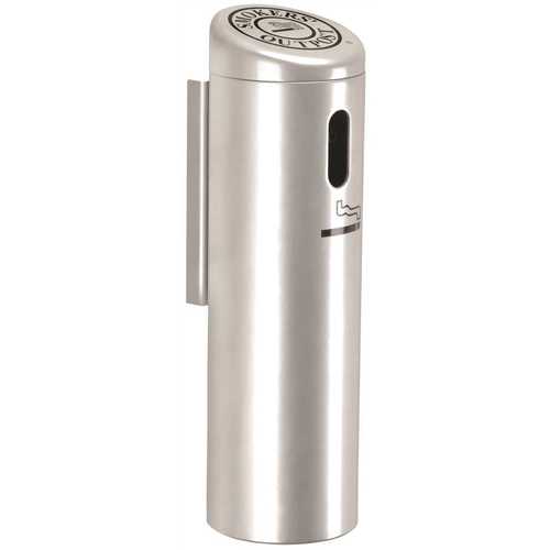 COMMERCIAL ZONE 711207 Smoker's Outpost 0.87 Gal. Silver Wall-Mounted Outdoor Ashtray