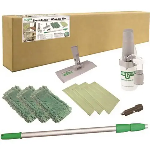 Speedclean Drip-Free Indoor Window Cleaning Kit Green