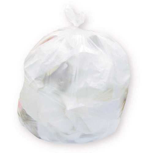 30 in. x 37 in. 10 mic. 20 Gal. to 30 Gal. Natural High-Density Trash Bags