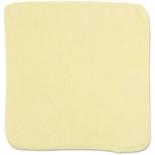 12 in. x 12 in. Yellow Light Commercial Microfiber Cloth - pack of 24