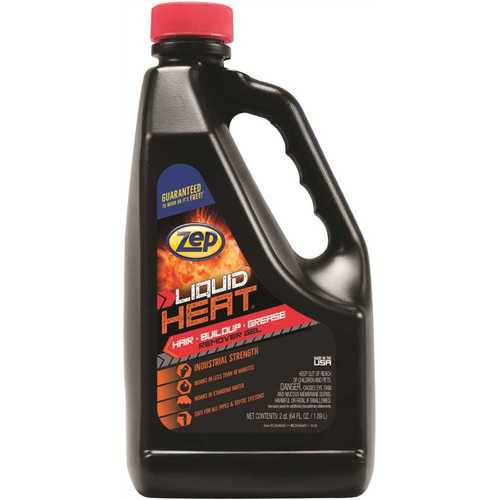 64 oz. Liquid Heat Gel Industrial Drain Opener - pack of 6
