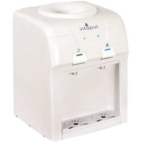 VITAPUR VWD2036W-1 3-5 Gal. Cold/Room Temperature Countertop Water Cooler Dispenser in White