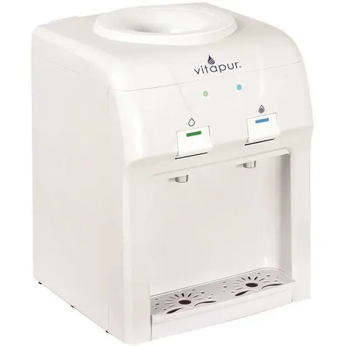 3-5 Gal. Cold/Room Temperature Countertop Water Cooler Dispenser in White