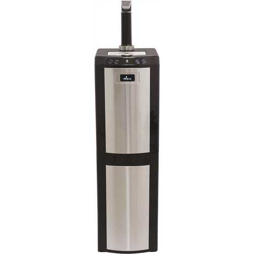 VITAPUR VWD1076BLST 3-5 Gal. Hot/Room/Cold Temperature Bottom Load Water Cooler Dispenser w/ Kettle Feature/Faucet in Stainless Steel/Black