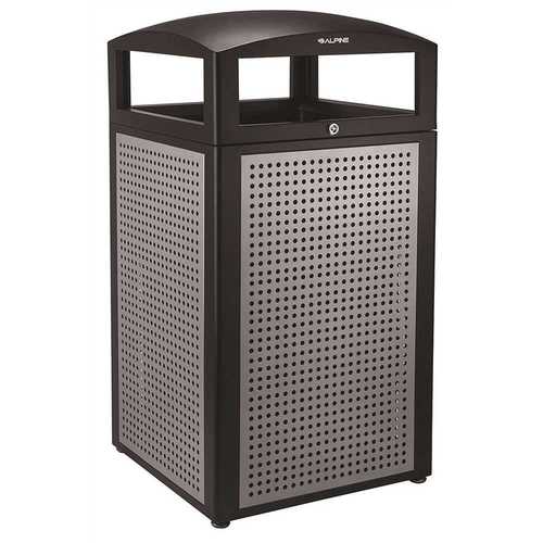 40 Gal. All-Weather Outdoor Commercial Trash Can with Lid