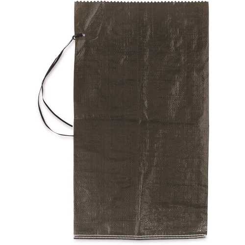 14 in. x 26 in. Green High UV Sandbag with Ties (12,000-Pallet)