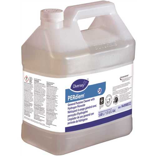 1.5 Gal. Fragrance Free General Purpose Cleaner with HP (2 Cartridge Refills/Case) - pack of 2