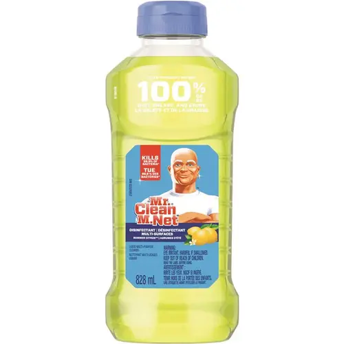 MR. CLEAN 003700077130 6369714 Cleaner, 28 oz Bottle, Liquid, Citrus, Orange/Yellow