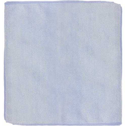 12 in. x 12 in. General Purpose Microfiber Cleaning Cloth, Blue