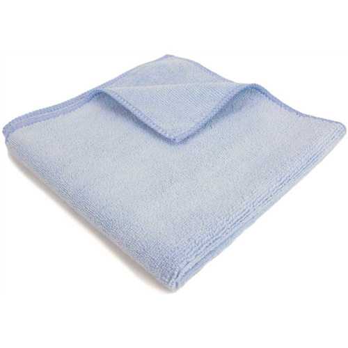 16 in. x 16 in. General Purpose Microfiber Cleaning Cloth, Blue