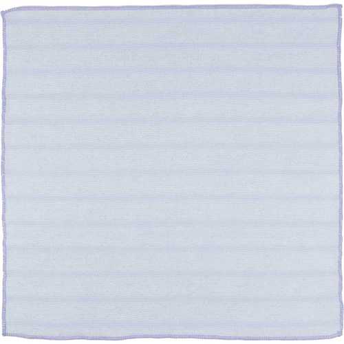 16 in. x 16 in. Scrubbing Microfiber Cleaning Cloth, Blue